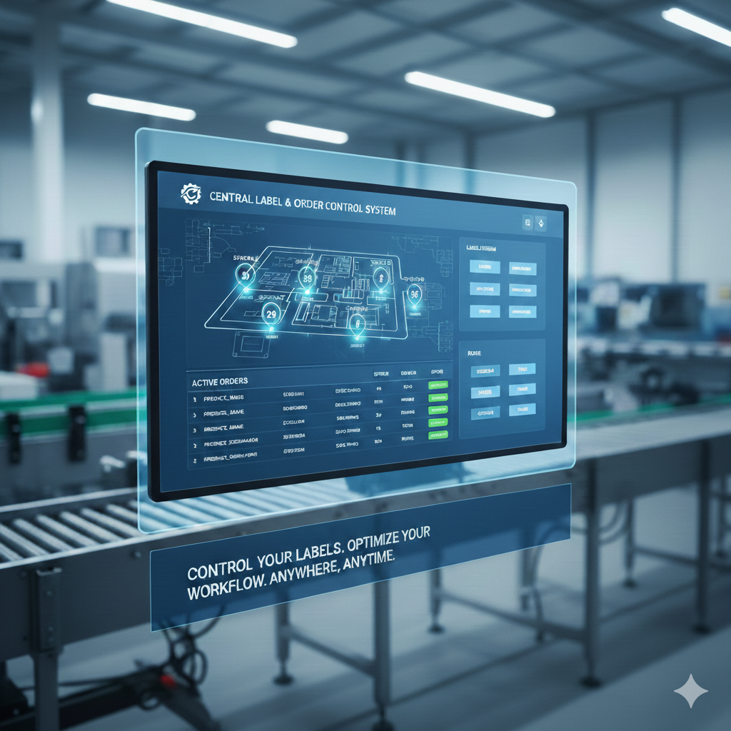 Central Label and Order Control System